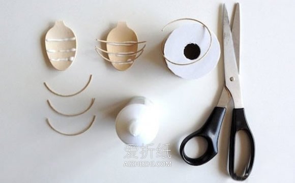 怎么用一次性勺子做昆虫的方法图解- www.aizhezhi.com