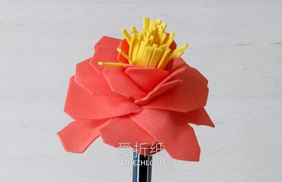 怎么用海绵纸做手工花的方法图解- www.aizhezhi.com
