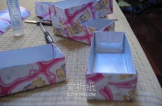 怎么用废纸盒做抽屉收纳盒的方法图解- www.aizhezhi.com