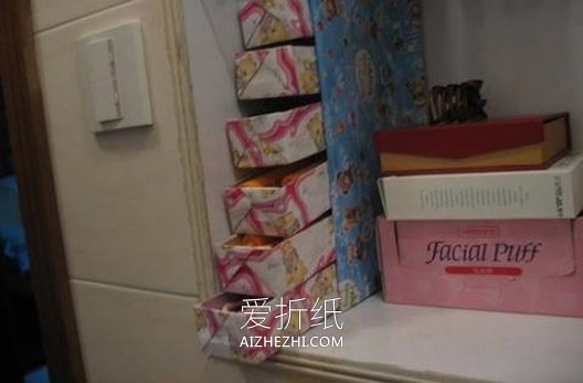 怎么用废纸盒做抽屉收纳盒的方法图解- www.aizhezhi.com