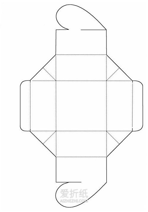怎么用卡纸做情人节礼品盒的方法图解- www.aizhezhi.com