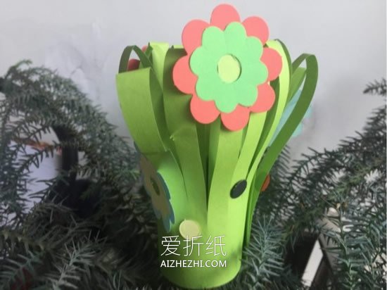 怎么用卡纸做教师节纸花礼物的方法图解- www.aizhezhi.com