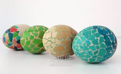 怎么用碎蛋壳做复活节彩蛋的方法图解- www.aizhezhi.com