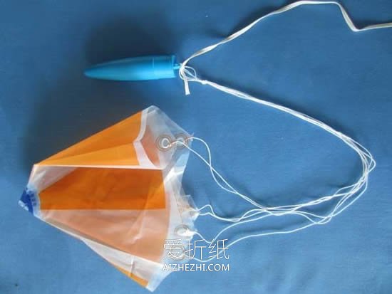 怎么用塑料袋做降落伞玩具的方法图解- www.aizhezhi.com