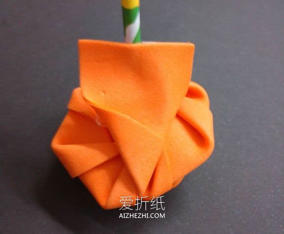 怎么用海绵纸做玫瑰花的方法图解- www.aizhezhi.com