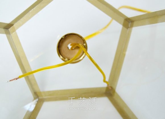 自制华丽吊灯灯罩的做法及图片- www.aizhezhi.com