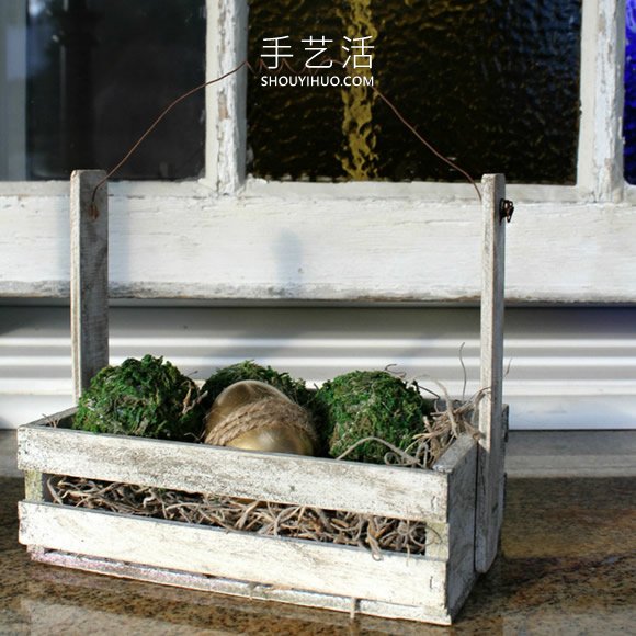 板条箱改造DIY老旧复活节装饰的做法教程- www.aizhezhi.com