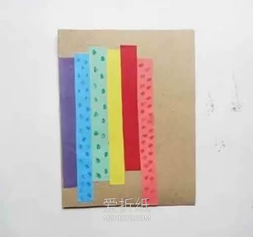 怎么简单做雨后彩虹感恩卡的方法图解- www.aizhezhi.com