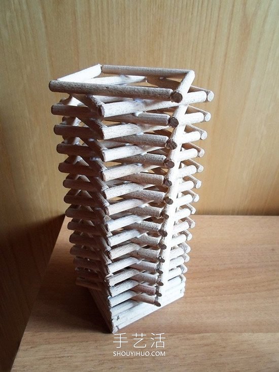 用木棍制作立体几何灯罩灯饰的做法教程- www.aizhezhi.com