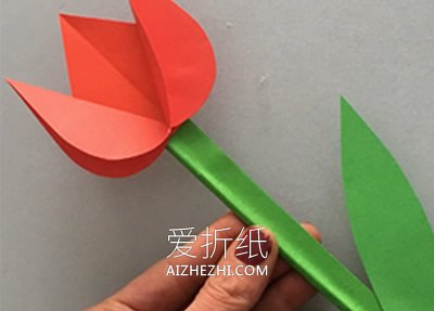 怎么用卡纸简单做康乃馨的方法图解- www.aizhezhi.com