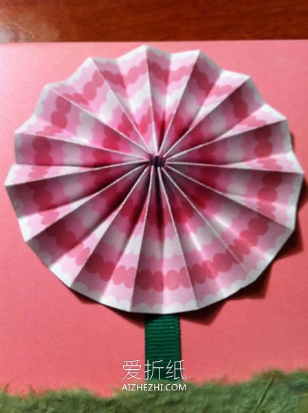 怎么用卡纸做立体花朵感恩卡的方法图解- www.aizhezhi.com