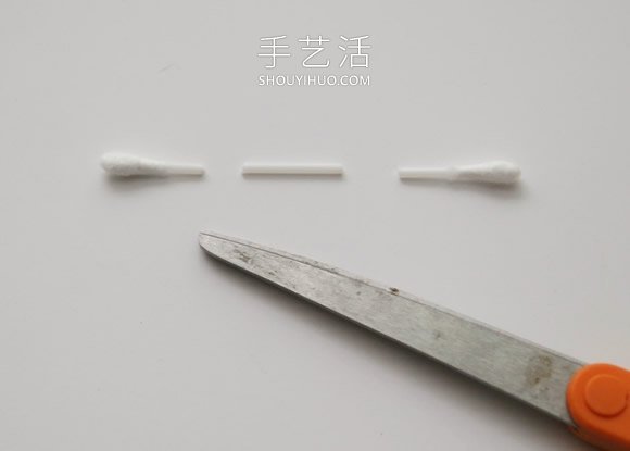 简单棉签花的手工制作方法图解教程- www.aizhezhi.com