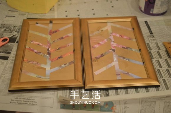 简单用闪光卡纸制作摩洛哥主题装饰画的方法- www.aizhezhi.com