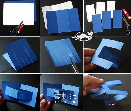 怎么用卡纸做立体雪花装饰的方法图解- www.aizhezhi.com