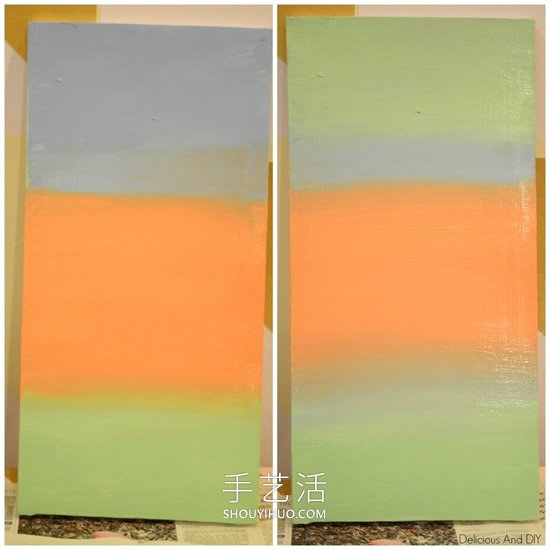 简单自制抽象风格装饰画的方法图解教程- www.aizhezhi.com