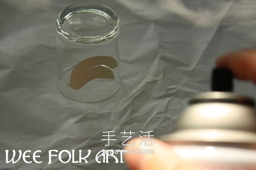 DIY蚀刻风格玻璃烛台的做法教程- www.aizhezhi.com