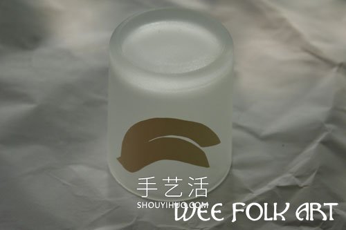 DIY蚀刻风格玻璃烛台的做法教程- www.aizhezhi.com