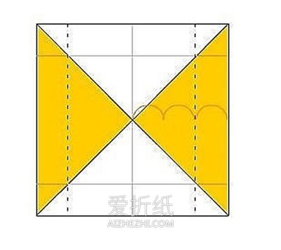 怎么折纸基本方形纸盒的折法图解- www.aizhezhi.com