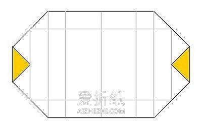 怎么折纸基本方形纸盒的折法图解- www.aizhezhi.com