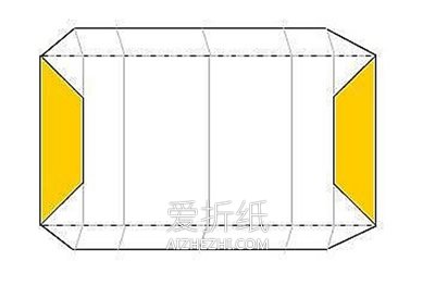 怎么折纸基本方形纸盒的折法图解- www.aizhezhi.com