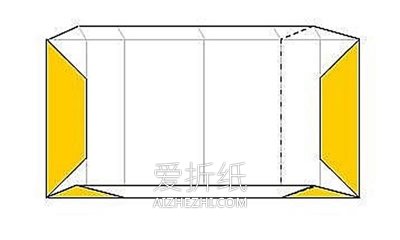怎么折纸基本方形纸盒的折法图解- www.aizhezhi.com