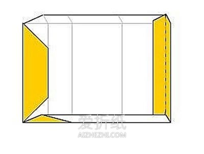 怎么折纸基本方形纸盒的折法图解- www.aizhezhi.com