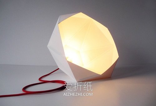 怎么用卡纸做几何灯罩的方法图解- www.aizhezhi.com