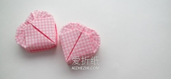 怎么折纸爱心盒子有盖的折法步骤图解- www.aizhezhi.com