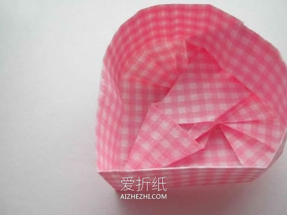 怎么折纸爱心盒子有盖的折法步骤图解- www.aizhezhi.com
