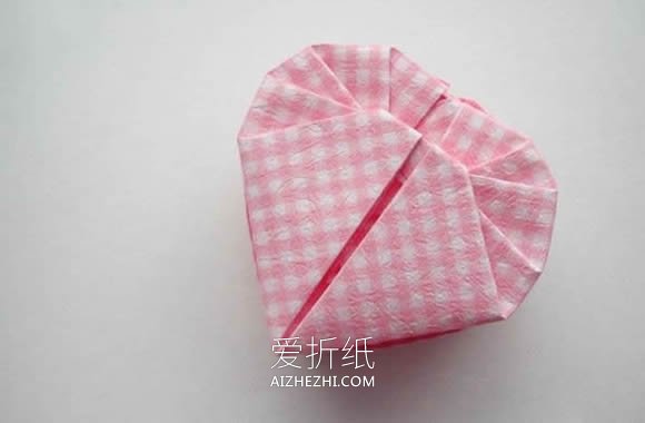 怎么折纸爱心盒子有盖的折法步骤图解- www.aizhezhi.com