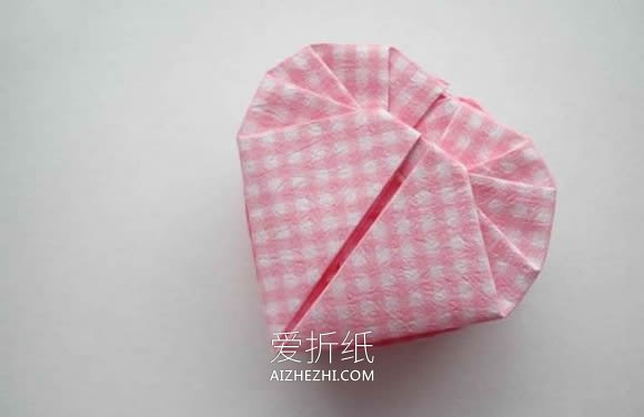 怎么折纸爱心盒子有盖的折法步骤图解- www.aizhezhi.com