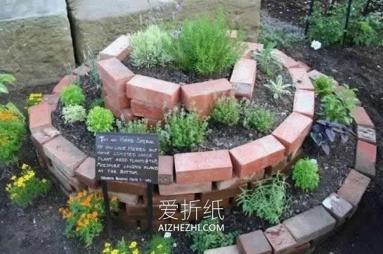 怎么用石头做螺旋花坛的方法图解- www.aizhezhi.com