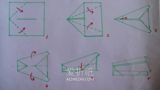 怎么简单折纸小飞机的方法图解- www.aizhezhi.com