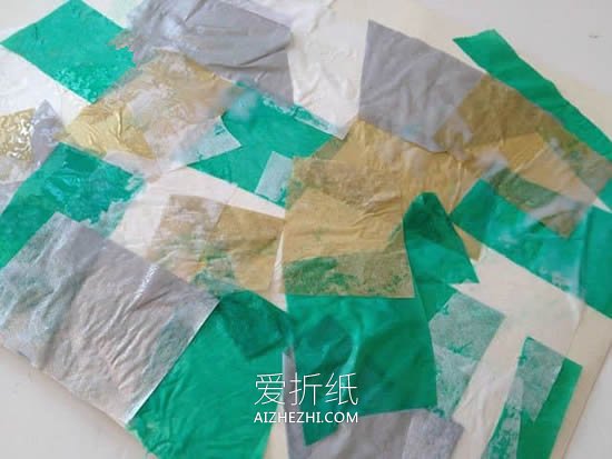 怎么用卡纸简单做圣诞树贺卡的方法图解- www.aizhezhi.com