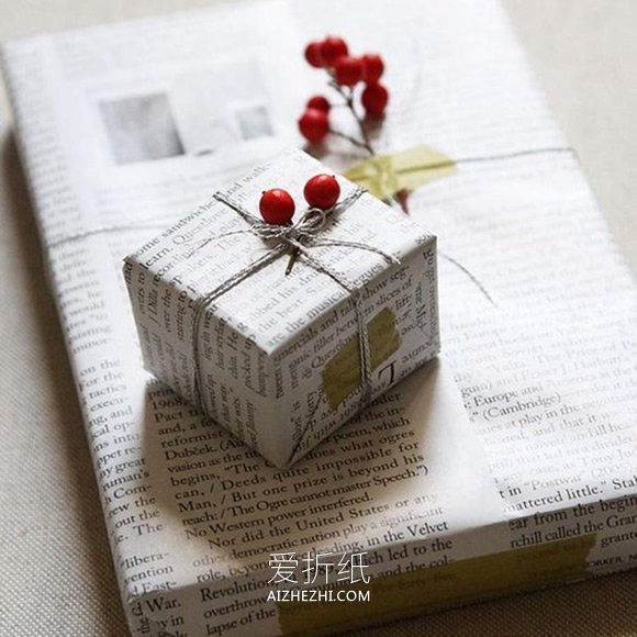 怎么做圣诞节漂亮礼物包装的作品图片- www.aizhezhi.com
