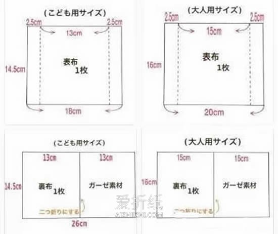 怎么用不织布做口罩的方法图解- www.aizhezhi.com