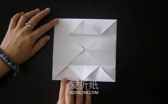 怎么简单折纸方形垃圾盒的折法图解- www.aizhezhi.com