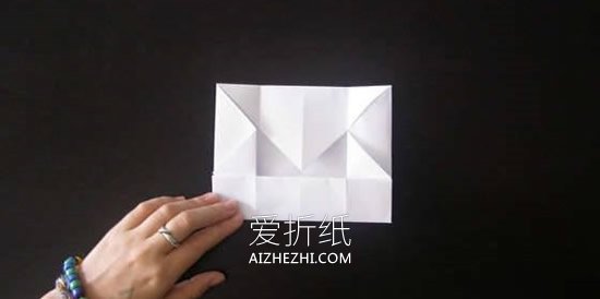 怎么简单折纸方形垃圾盒的折法图解- www.aizhezhi.com