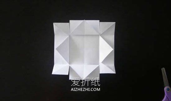 怎么简单折纸方形垃圾盒的折法图解- www.aizhezhi.com