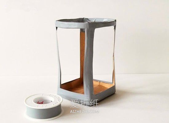 怎么用饮料盒做春节灯笼的方法图解- www.aizhezhi.com