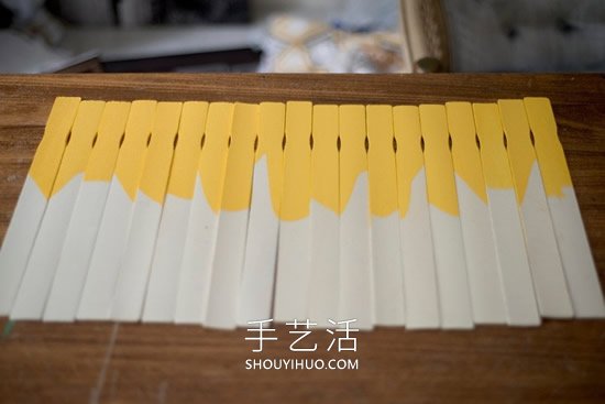 油漆棒简单手工改造灯罩的做法教程- www.aizhezhi.com