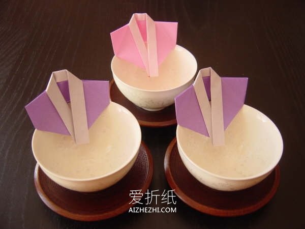 怎么折纸和服餐具垫的方法图解- www.aizhezhi.com