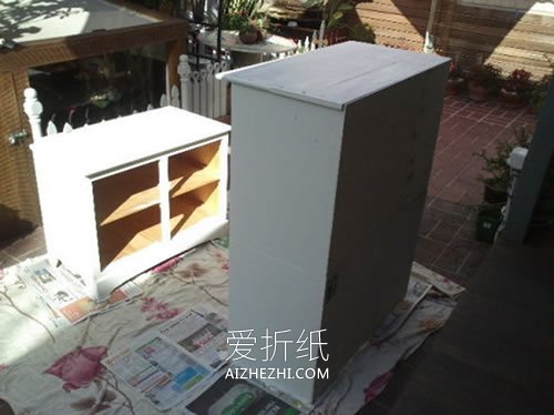 怎么用旧书架改造鸟柜的方法图解- www.aizhezhi.com