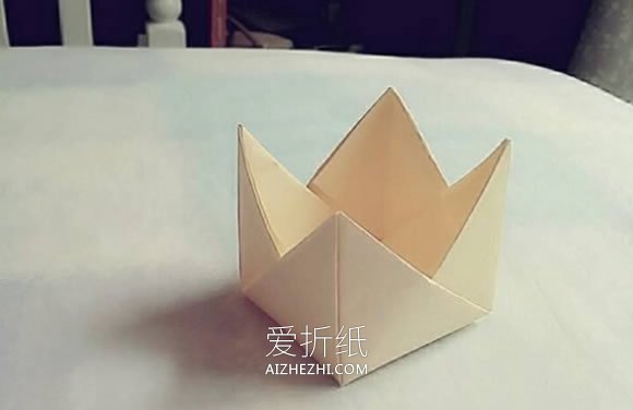 怎么简单折纸皇冠盒子的折法图解- www.aizhezhi.com
