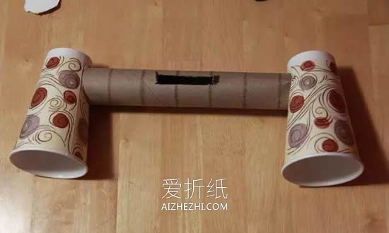 怎么用纸杯和保鲜膜筒做手机扩音器的方法图解- www.aizhezhi.com