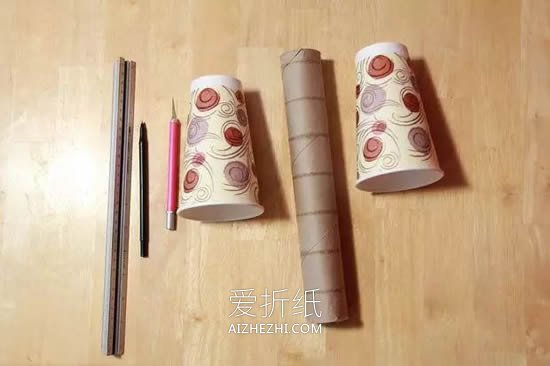 怎么用纸杯和保鲜膜筒做手机扩音器的方法图解- www.aizhezhi.com