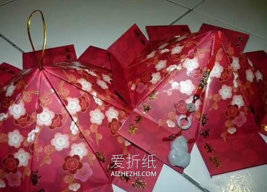 怎么用红包做走马灯的方法图解- www.aizhezhi.com