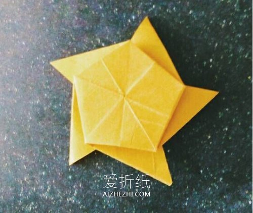 怎么折纸五角星的简单折法图解- www.aizhezhi.com