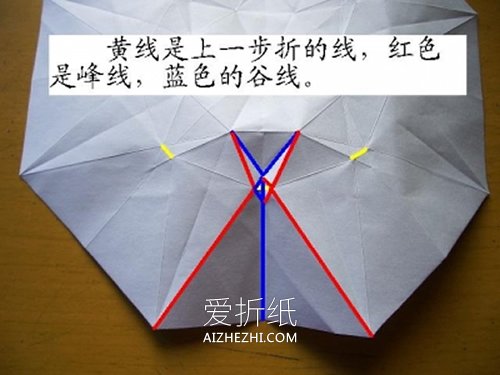 怎么用一张纸折纸立体钻石的折法图解- www.aizhezhi.com