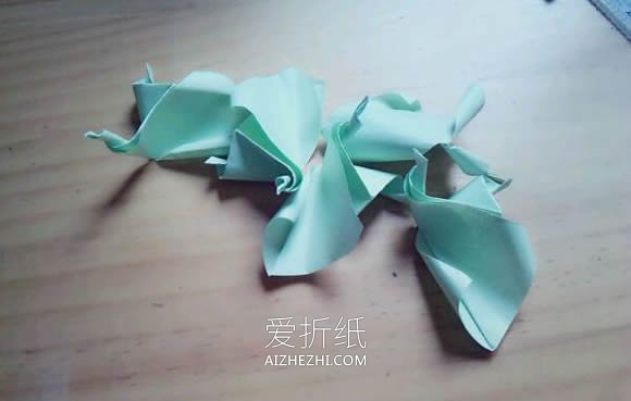 怎么折纸凡尔赛花球的折法图解- www.aizhezhi.com